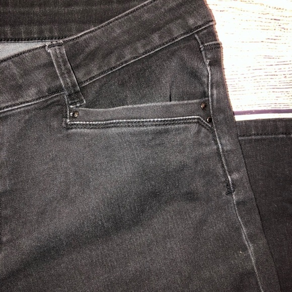 White House Black Market Black Skinny Flare Jeans - Picture 5 of 11